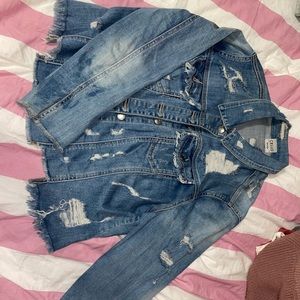 Distressed Jean jacket